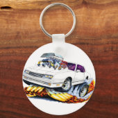 1986-88 Monte Carlo White Car Sleutelhanger (Voorkant)