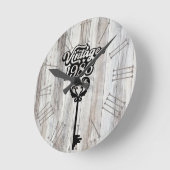 1986  acrylwandklok ronde klok (Hoek)