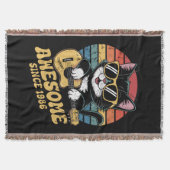 1986 Birthday Retro Cat Lover Ukulele 40th Bday Deken (Voorkant)