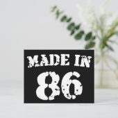 1986 BRIEFKAART (Staand voorkant)