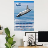 1986 Buran Sovjet Spaceshuttle Poster Kalender (Thuiskantoor)