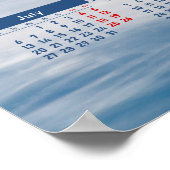 1986 Buran Sovjet Spaceshuttle Poster Kalender (Hoek)