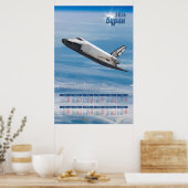 1986 Buran Sovjet Spaceshuttle Poster Kalender (Keuken)