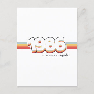 1986 De geboorte van legendes Briefkaart