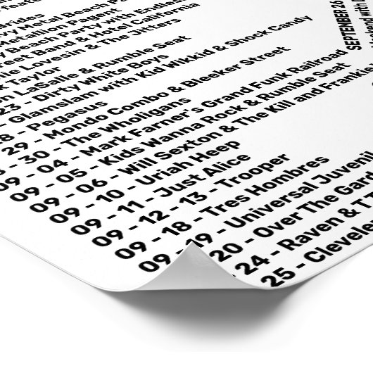 1986 DEEL 1 - ROCK'N'ROLL HEAVEN POSTER (Hoek)