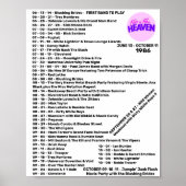 1986 DEEL 1 - ROCK'N'ROLL HEAVEN POSTER (Voorkant)