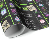 1986 Geboortejaar Trivia Cadeaupapier (Rol Hoek)