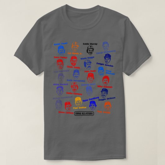 1986 Honkbal AllStars T-shirt (Design voorkant)