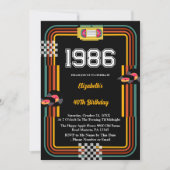 1986 Retro Cassette Disco 40th Birthday Kaart (Voorkant)