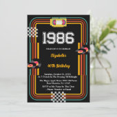 1986 Retro Cassette Disco 40th Birthday Kaart (Staand voorkant)