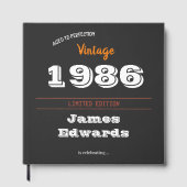  1986 Retro gastenboek – 40e verjaardag (Voorkant)