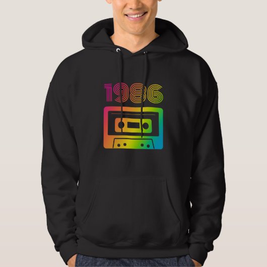1986 Retro  Hoodie (Voorkant)