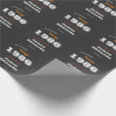  1986 Retro-inpakpapier - 40e verjaardag Cadeaupapier (Hoek)