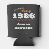  1986 Retro Koelbox – 40ste verjaardag Blikjeskoeler (Achterkant)