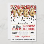 1986 Reunion middelbare school Kaart (Voorkant)