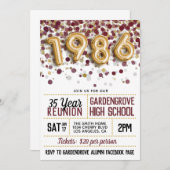 1986 Reunion middelbare school Kaart (Voorkant / Achterkant)