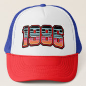 1986 T-Shirt Trucker Pet (Voorkant)