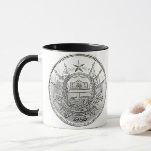 1986 The State of Texas Zilveren Rond Mok