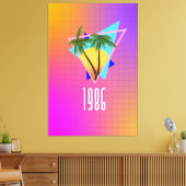 1986 tropisch paradijs canvas afdruk (Insitu (Woonkamer))