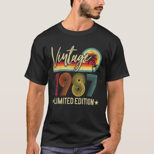 1987 35e verjaardag 35 jaar oude gag t-shirt (Voorkant)