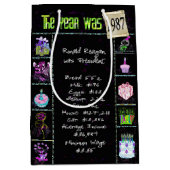 1987 Birthday Trivia Fact Medium Gift Bag Cadeauzakje (Voorkant)