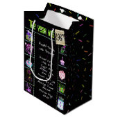 1987 Birthday Trivia Fact Medium Gift Bag Medium Cadeauzakje (Voorkant Gekanteld)