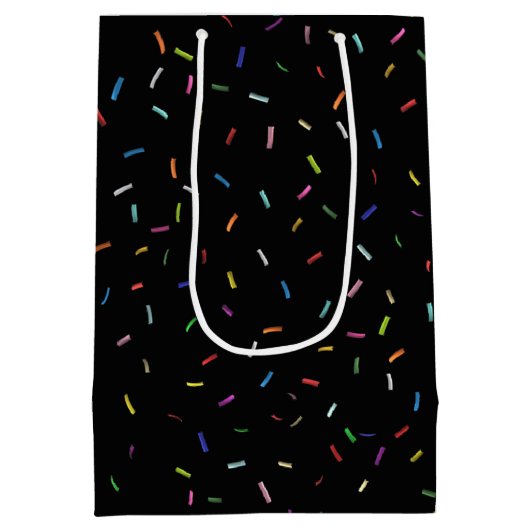 1987 Birthday Trivia Fact Medium Gift Bag Medium Cadeauzakje (Achterkant)