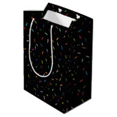 1987 Birthday Trivia Fact Medium Gift Bag Medium Cadeauzakje (Achterkant Gekanteld)