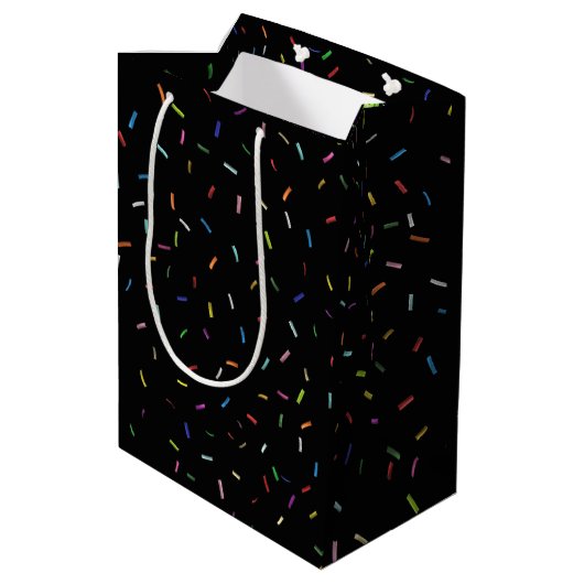 1987 Birthday Trivia Fact Medium Gift Bag Medium Cadeauzakje (Achterkant Gekanteld)