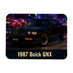 1987 Buick GNX Miami Retro 1980s Amerikaans Magneet