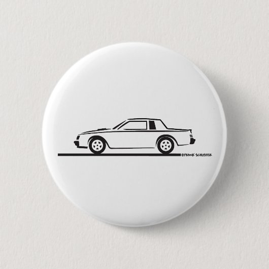 1987 Buick Grand National Ronde Button 5,7 Cm (Voorkant)