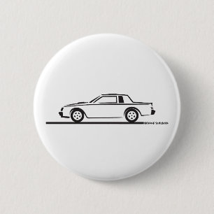 1987 Buick Grand National Ronde Button 5,7 Cm