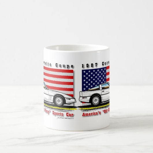 1987 Corvette Coupe Coffee Mok (Center)
