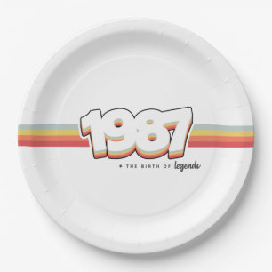 1987 De geboorte van legenden Papieren Bordje
