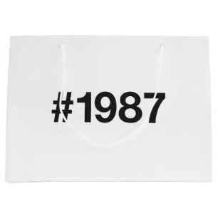 1987 Hashtag 38 Verjaardag Jubileum Groot Cadeauzakje