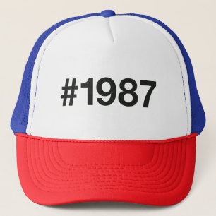 1987 Hashtag 38 Verjaardag Jubileum Trucker Pet