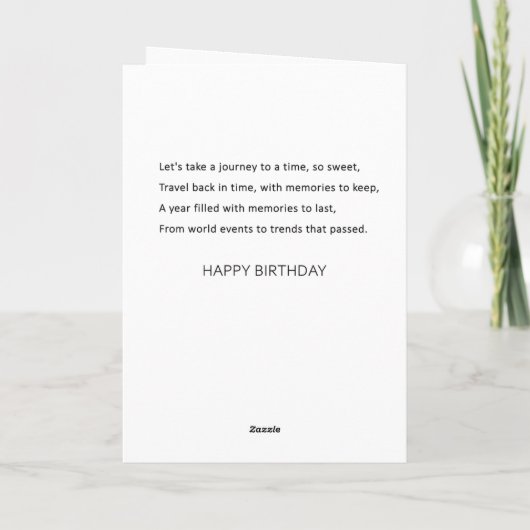 1987 Het jaar dat je geboren werd op de Kaart van  (Achterkant)