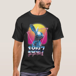 1987 Jaar van de konijnendierentuin Nieuw Jaar Bi T-shirt