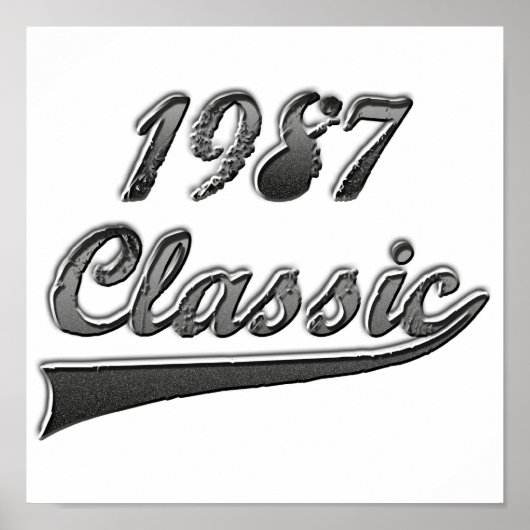 1987 Klassiek Poster (Voorkant)