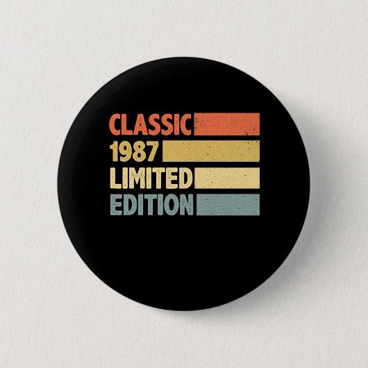 1987 Limited Edition Ronde Button 5,7 Cm (Voorkant)