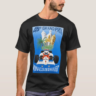 1987 Monaco Grand Prix raceposter T-shirt