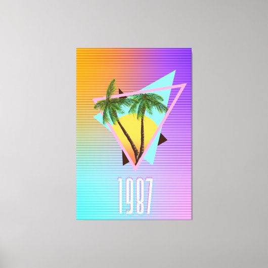1987 Paradise logo Canvas Afdruk (Voorkant)
