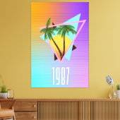 1987 Paradise logo Canvas Afdruk (Insitu (Woonkamer))