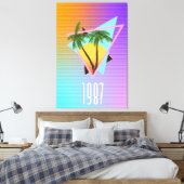 1987 Paradise logo Canvas Afdruk (Insitu (Slaapkamer))