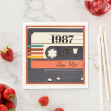 1987 Retro Cassetterecord Verjaardag 40 jaar