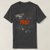 1987 - Retro muziek T-shirt (Design voorkant)
