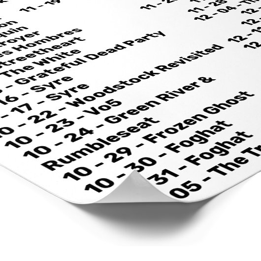 1987 - ROCK'N'ROLL HEAVEN (DEEL 3) POSTER (Hoek)