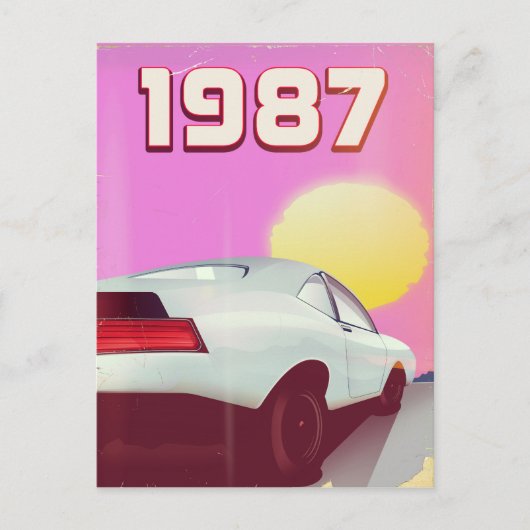 1987 sportschoeisel poster briefkaart (Voorkant)