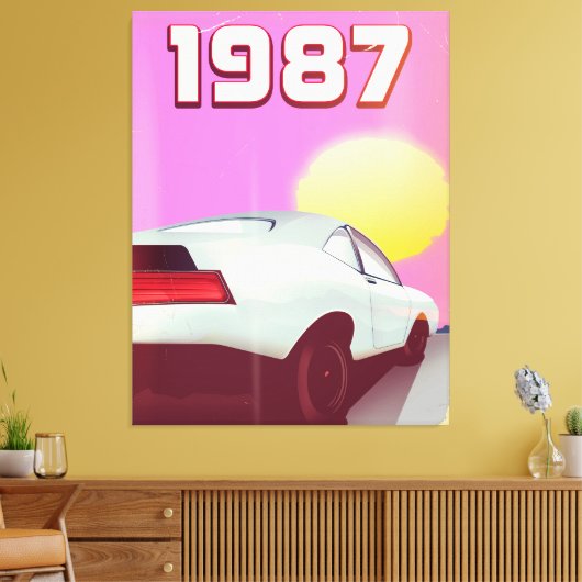 1987 sportschoeisel poster canvas afdruk (Insitu (Woonkamer))