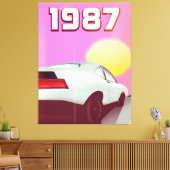 1987 sportwagenposter canvas afdruk (Insitu (Woonkamer))